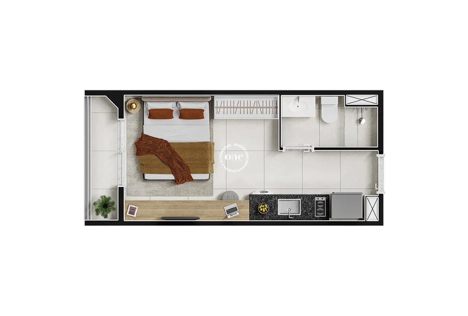 Planta studio Nex One Capote Valente
